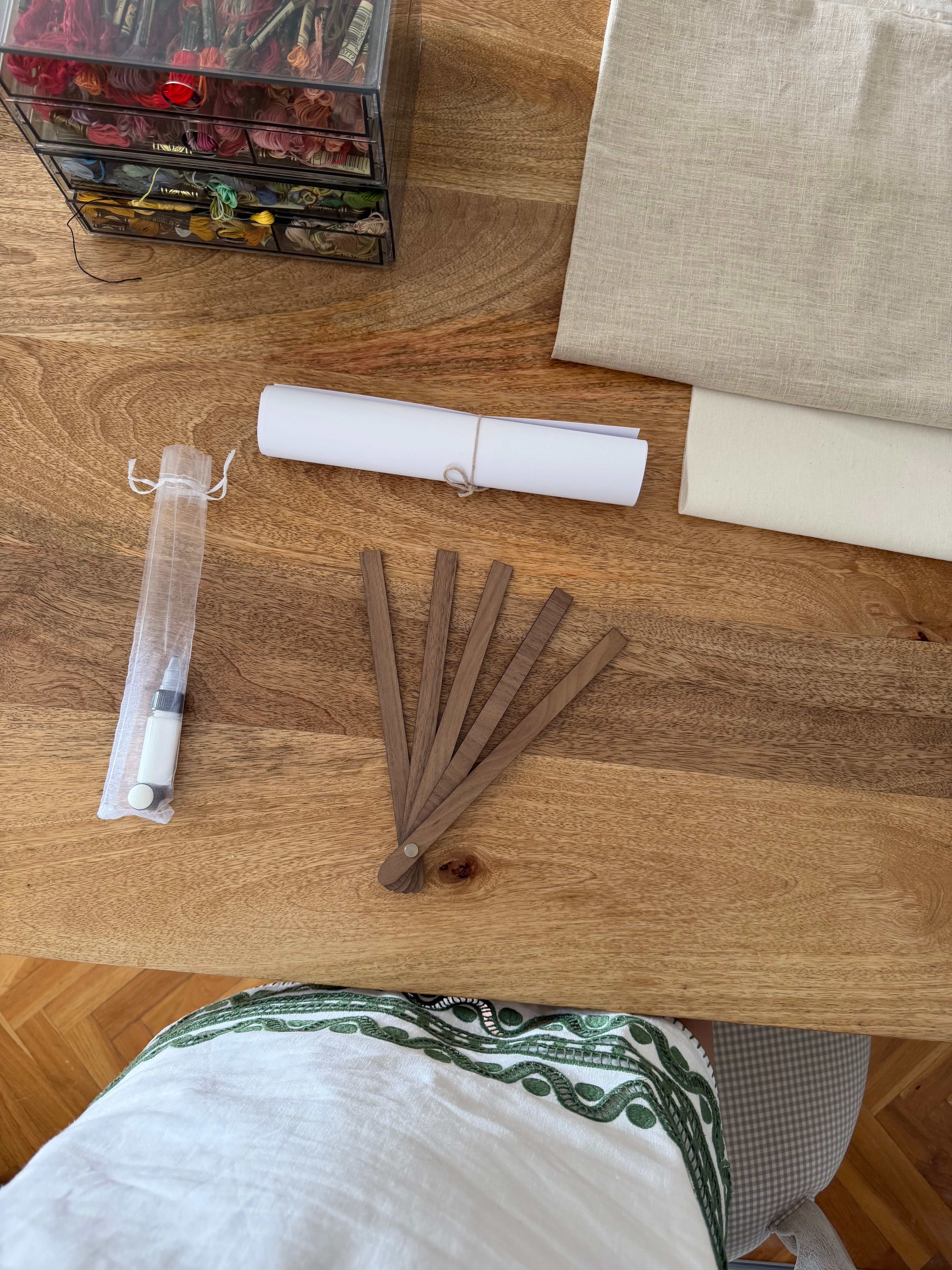 Creando un abanico bordado con @paloyaguec